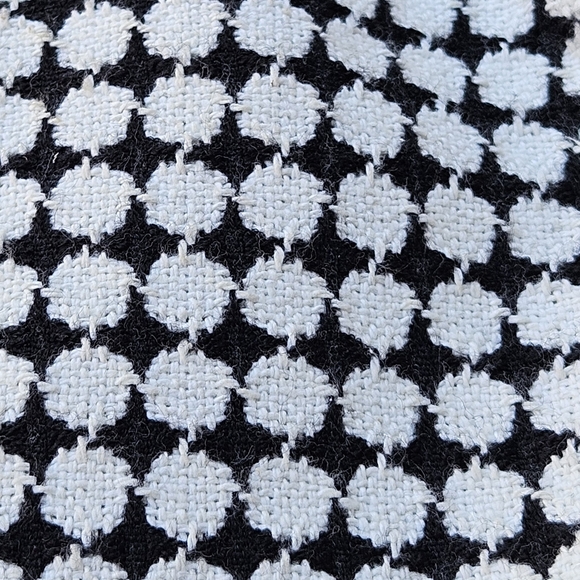 Size 2, Banana Republic Fitted Jacket, Black & White APolka Dot Tweed Blazer - Picture 3 of 10